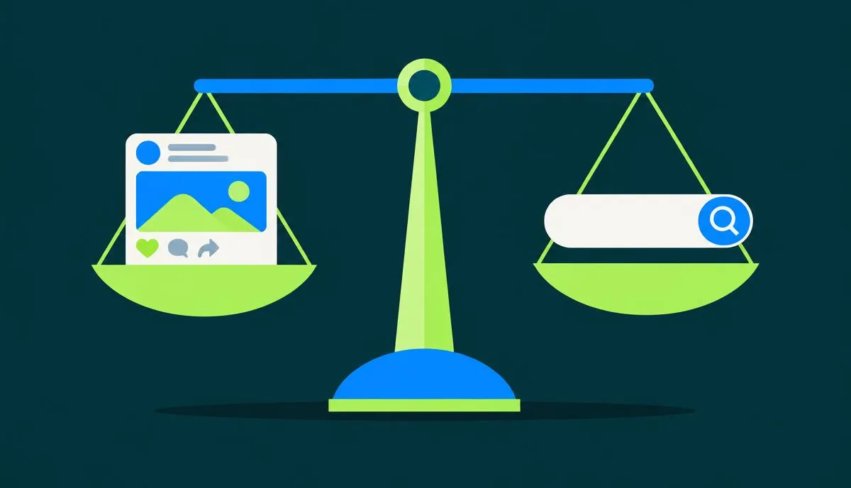 Meta Ads vs Google Ads comparison showing social advertising and search advertising